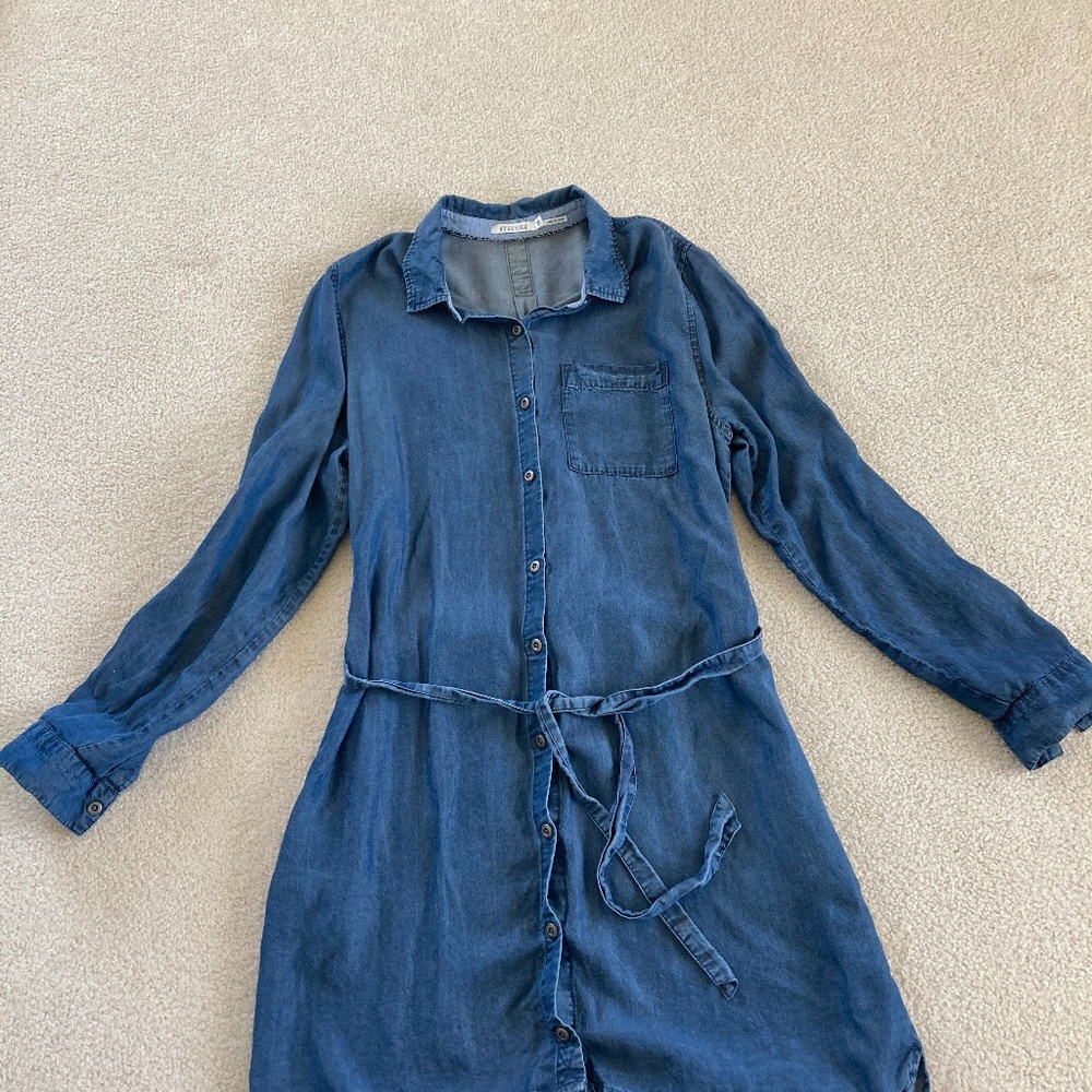 Kenneth Cole Denim Shirt Dress